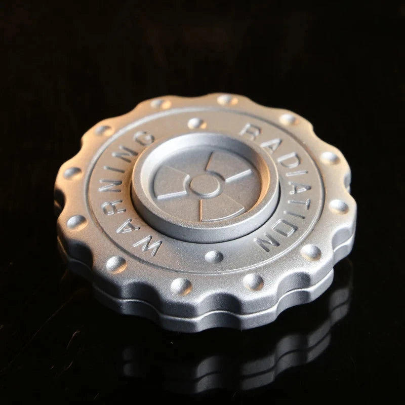 Radiation Warning Fidget Slider Spinner EDC Toy ADHD Stress Relief Anxiety Tool 07FC0E-D4 - KOEEK