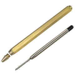 EDC Handmade Wire Drawing Surface Brass Ball Point Pen Business Signature  Pen 07FC0E-D4 - KOEEK