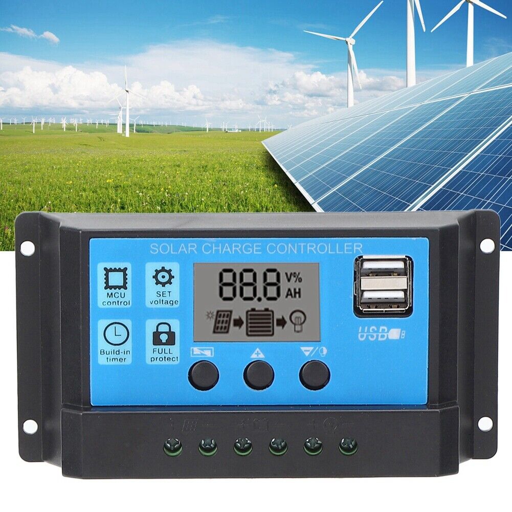 new (40A)LCD Display Solar Solar Controller Solar Dual USB Pwm With Load Automatic koeek - KOEEK