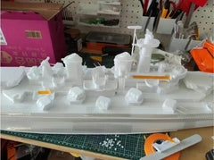 3D Printed 1/200 Wwii U.s. Navy Montana Class Battleship Full Hull Model 07FC0E-D4 - KOEEK