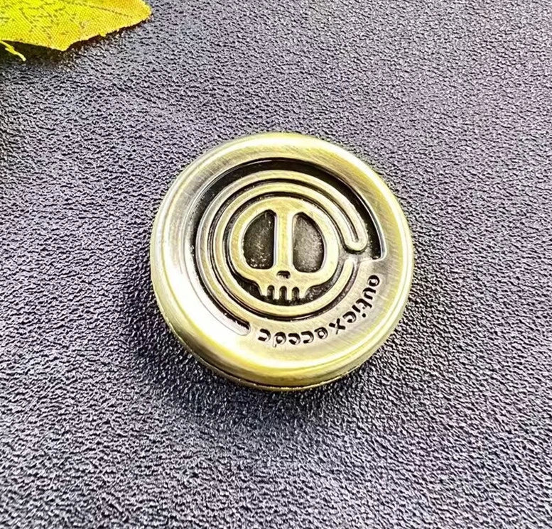Devil Milk Cap Haptic Coins EDC Adult Metal Fidget Toys Stress Relief 07FC0E-D4 - KOEEK