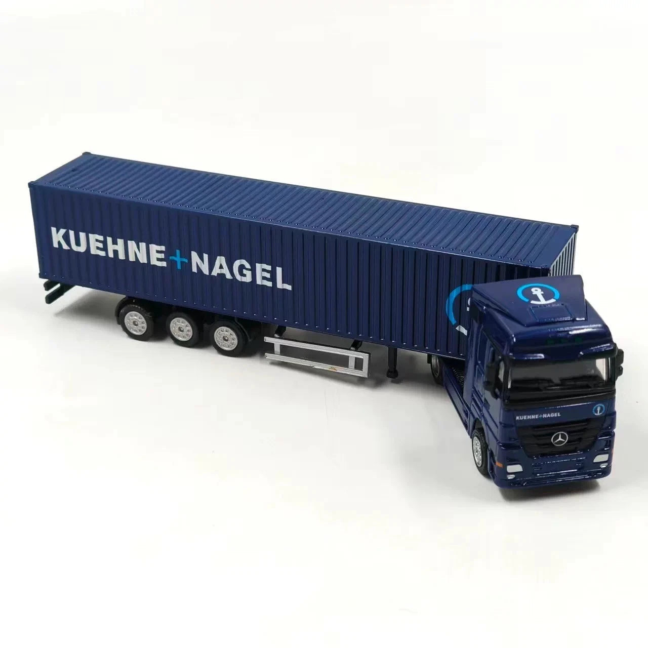 1:87 Mercedes-Benz Truck Kuehne+Nagel Container Trailer Alloy Model Display 07FC0E-D4 - KOEEK