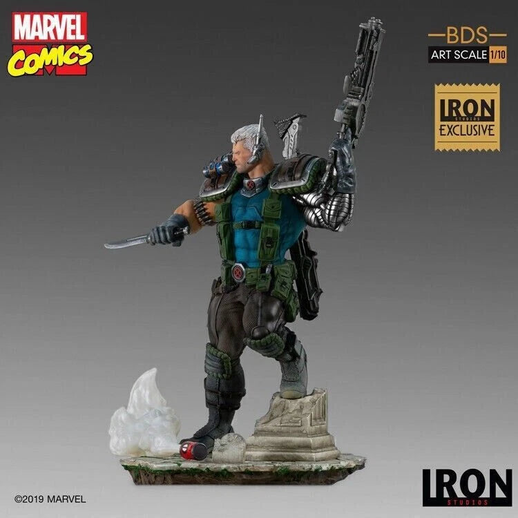 Iron Studios MARCAS17919-10 1/10th CABLE Display Statue Action Figure Doll Model 07FC0E-D4 - KOEEK