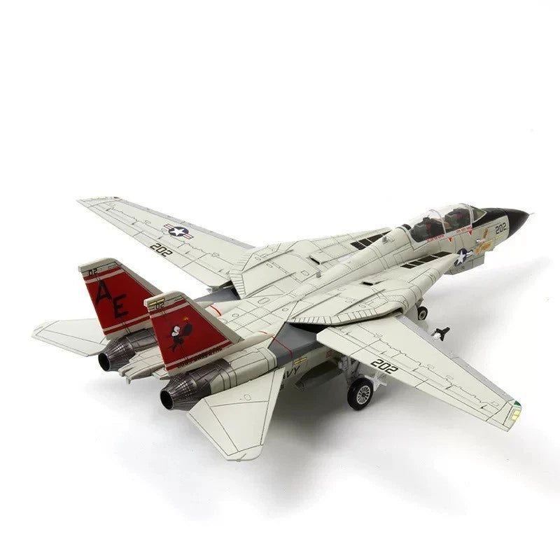 1/72 F-14A Tomcat VF-111 Miss Molly Alloy Plastic Model Kit DIY Assembly Display 07FC0E-D4 - KOEEK