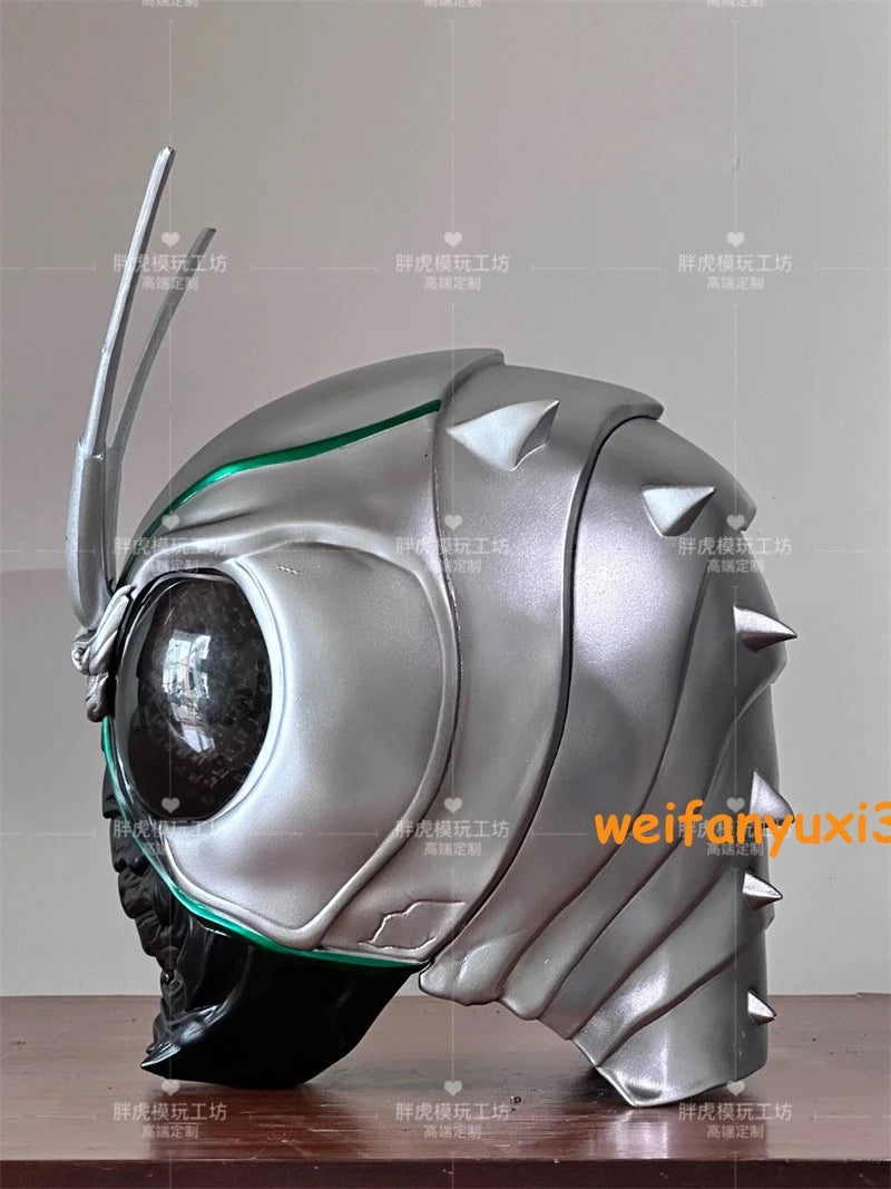 Masked Rider Shadow Moon Cosplay 1/1 Helmet FRP Wearable LED Eyes Mask Prop Gift 07FC0E-D4 - KOEEK