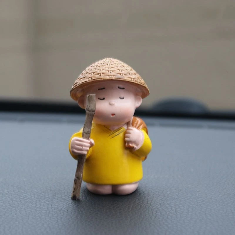 Little Monk Car Ornament Vehicle Interior Decor Figurine 07FC0E-D4 - KOEEK