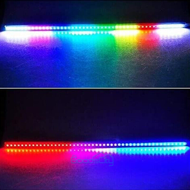 ny 22 tommer 48-LED RGB LED Knight Rider Scanner Belysning Bil Interiør Udvendig indretning