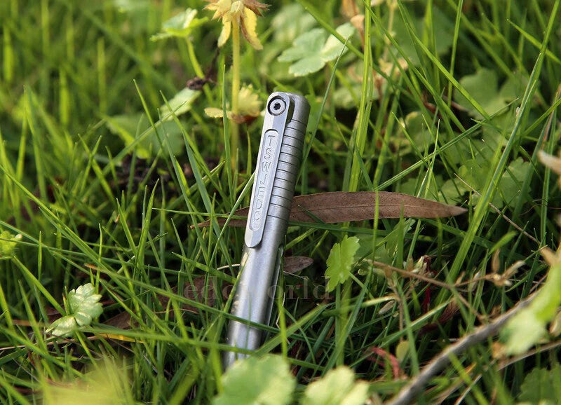 EDC TC4 Titanium Portable Practical Pocket Ballpoint Pen Outdoor Travel Pen 07FC0E-D4 - KOEEK