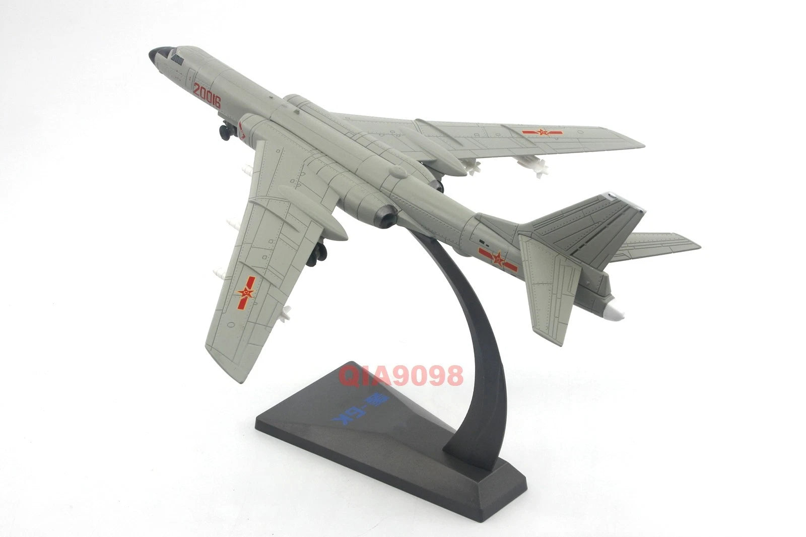 1/144 Scale Chinese Air Force H-6K Bomber Aircraft Diecast Metal Gray Model 07FC0E-D4 - KOEEK