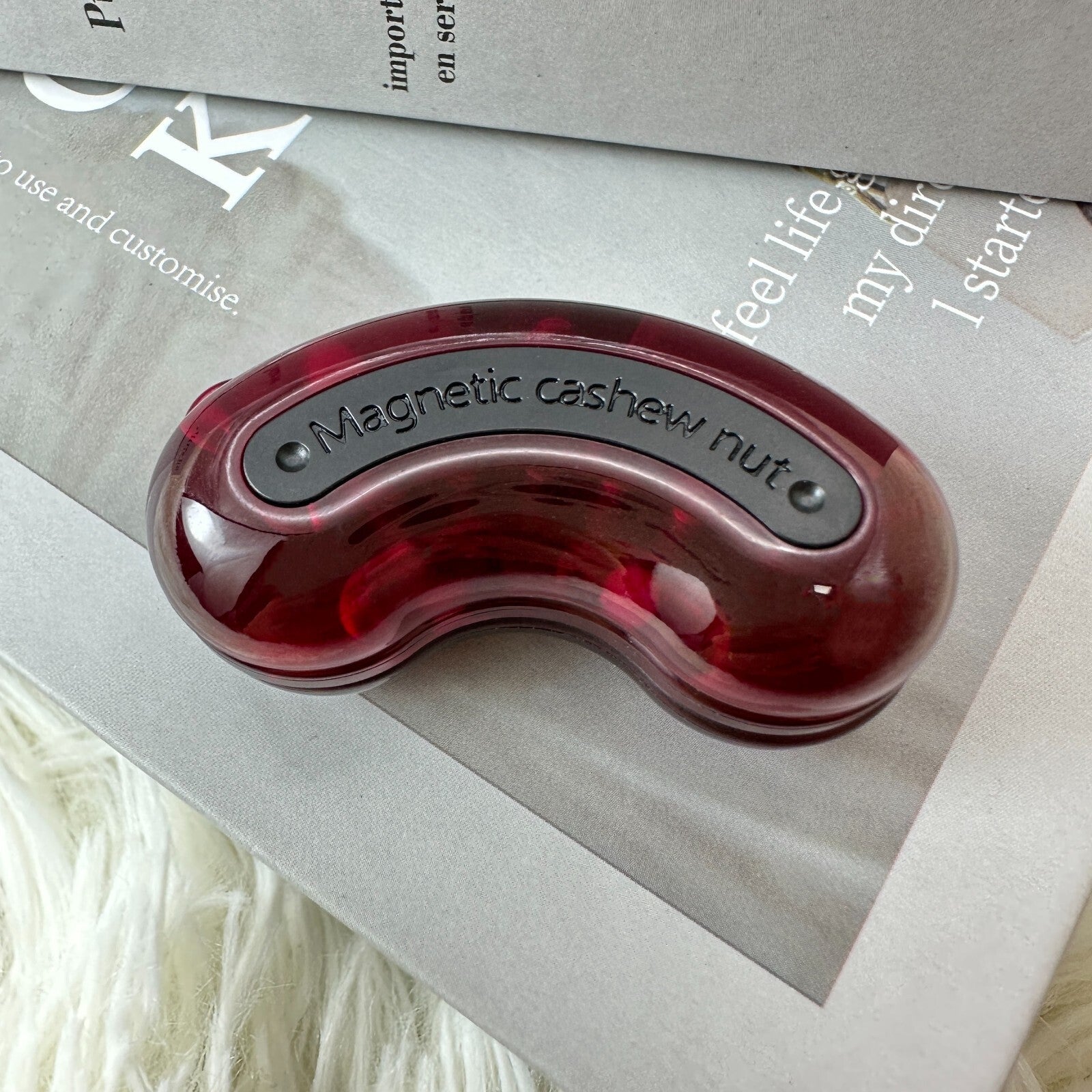 Gao Studio Cashew Hand Push Slider Fidget Desk Toys Gamer EDC PPB Gifts for Him 07FC0E-D4 - KOEEK