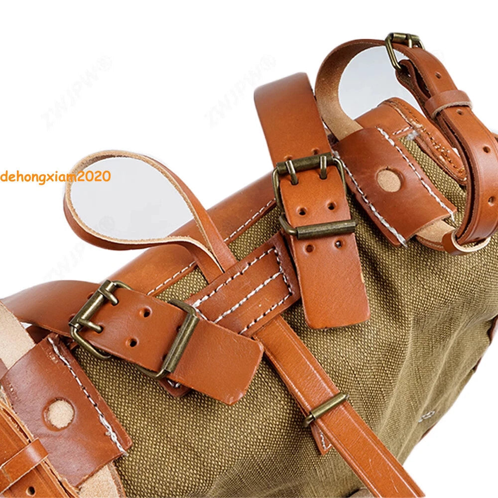 World War II Chinese KMT German Military Bag Field Linen Replica Backpack Pack 07FC0E-D4 - KOEEK