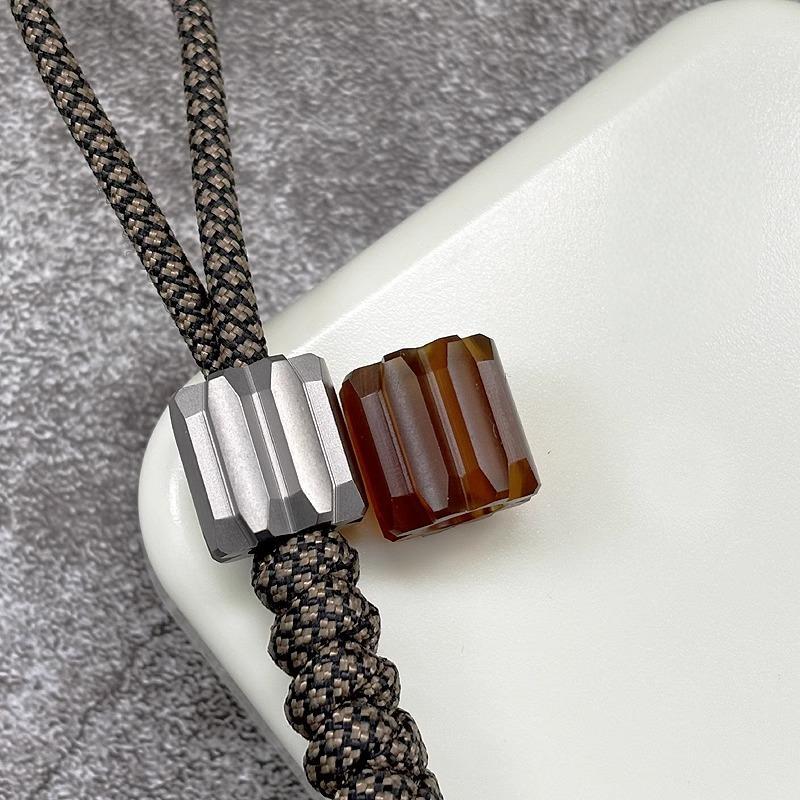 PEI Titanium Knife Lanyard Bead Paracord Necklace Pendant Bracelet Making EDC 07FC0E-D4 - KOEEK