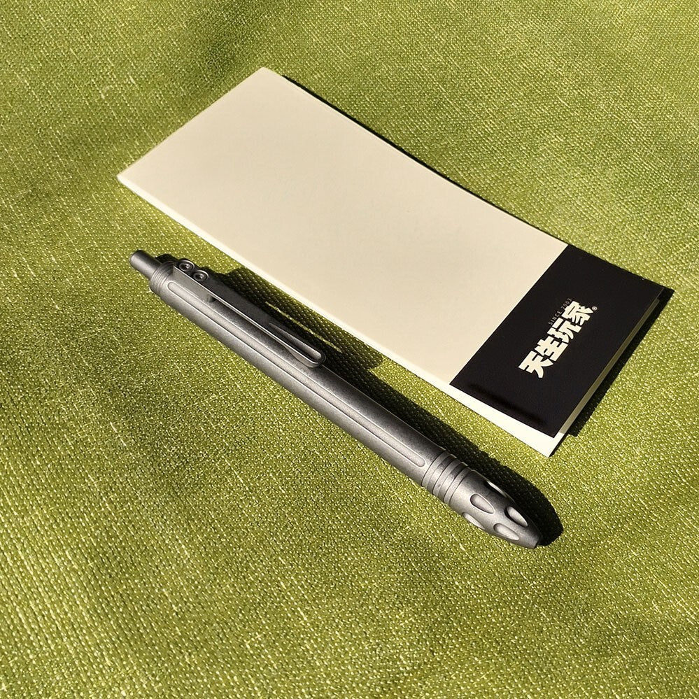 TC4 Titanium Practical Ballpoint Pens Office Signature Metal Pen EDC Multi-Tools 07FC0E-D4 - KOEEK