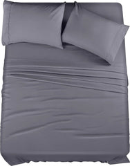 Queen Bed Sheets Set - 4 Piece Bedding - Brushed Microfiber - Shrinkage and Fade 07FC0E-D4 - KOEEK