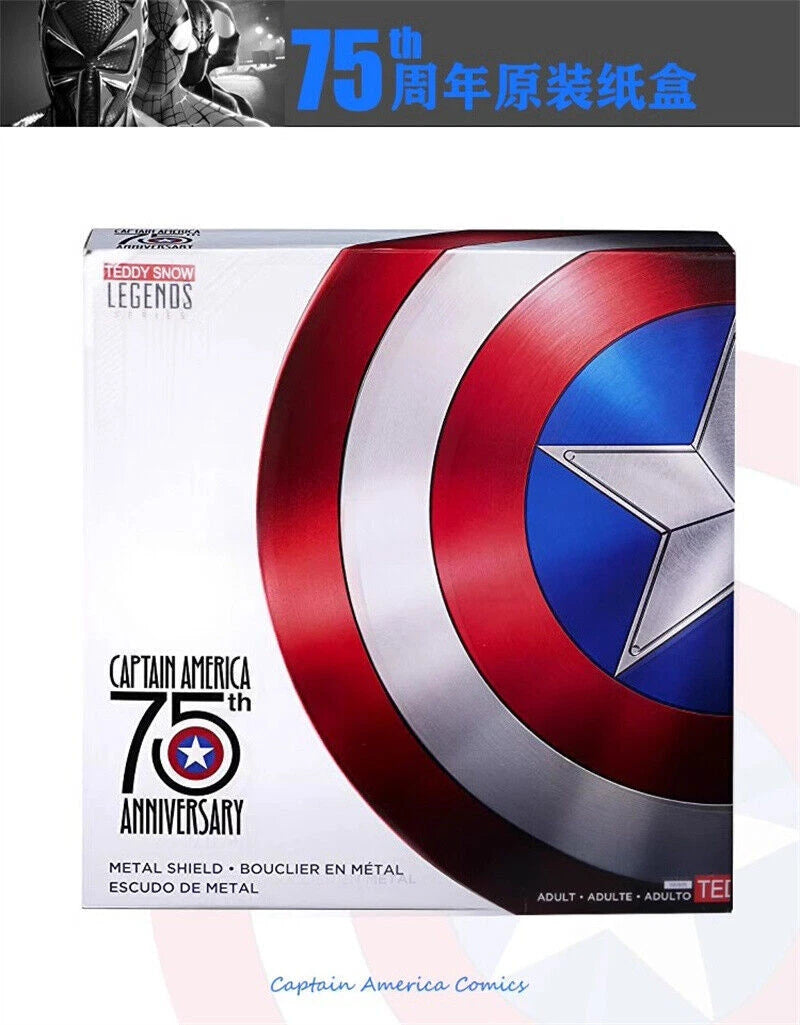 HOT US ! Captain America Shield Marvel Legends 75th Anniversary Alloy Metal 1:1 07FC0E-D4 - KOEEK