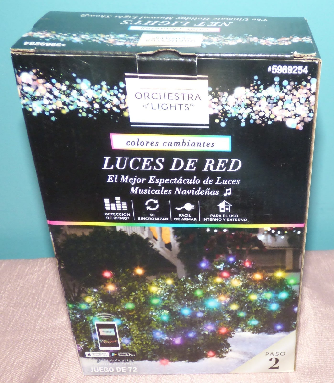 Gemmy #5969254 Orchestra of Lights Color-Changing LED Net Lights Set of 72 GEMMY - KOEEK