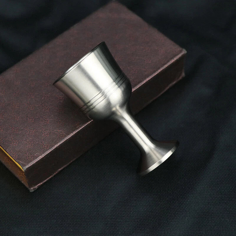 Solid Metal EDCTitanium Alloy Anti-drop Tea Mup Wine Champagne Glass CupBusiness 07FC0E-D4 - KOEEK