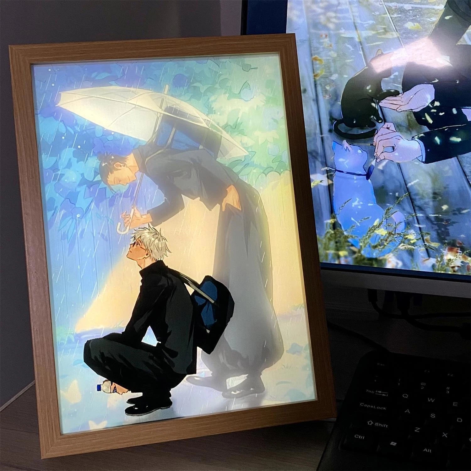 Jujutsu Kaisen Satoru Gojo Night Lamp Decor Light Picture Anime Luminous Gift 07FC0E-D4 - KOEEK