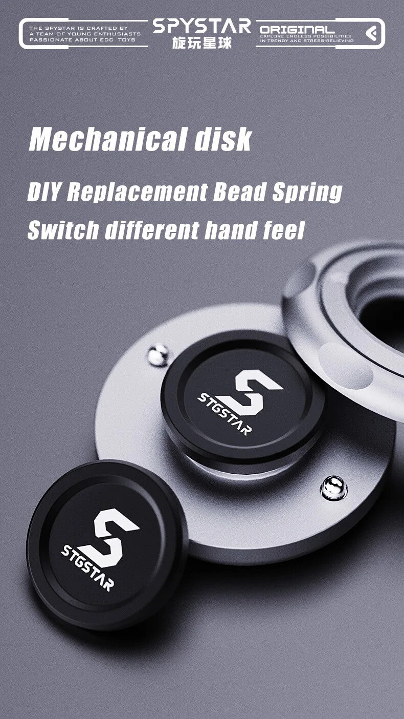 Magnetic Push Slider EDC Adult Fidget Toys Metal Spinner Ratchet Haptic toys 07FC0E-D4 - KOEEK