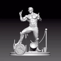 1/18 resin figure model kit Johnny Cage Fitness Champion Unassembled Unpainted 07FC0E-D4 - KOEEK