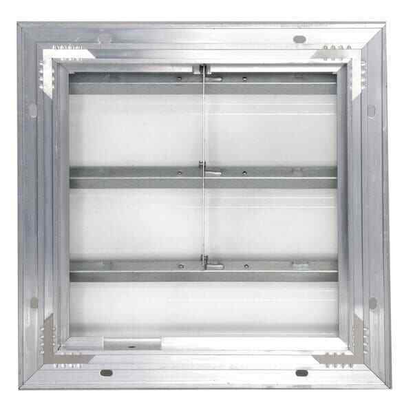 ny Dayton 4C558 18 In Backdraft Demper Wall Shutter, 18-1/2 In X 18-1/2 In