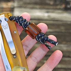 EDC Ultem PEI Knife Lanyard Bead Paracord Necklace Bracelet Pendant CharmDIY 07FC0E-D4 - KOEEK