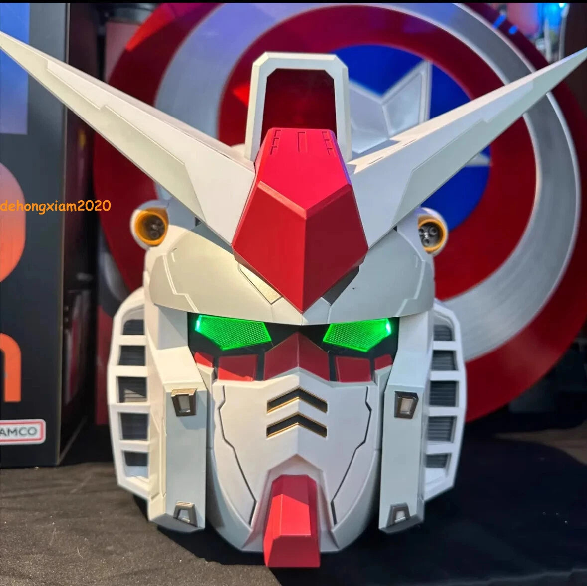 Mobile Suit Gundam RX-78 Cosplay Wearable Anime Helmet Mask Light up Collection 07FC0E-D4 - KOEEK