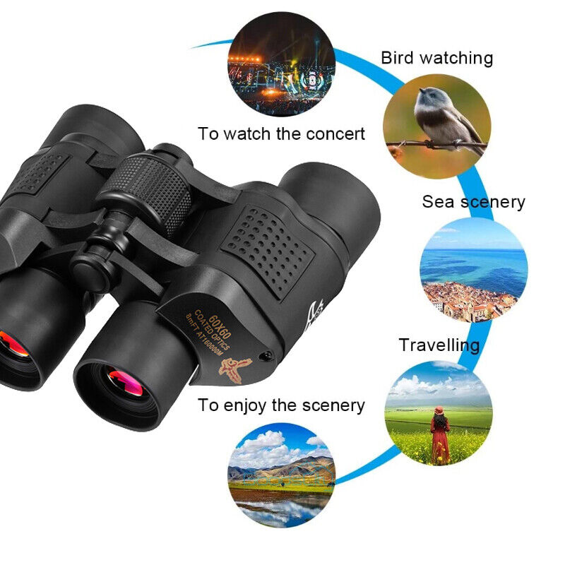 60X60 High Power Military Binoculars with Day/Night Vision