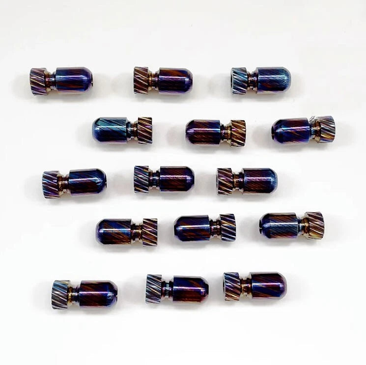 TITNAER Titanium Timascus Knife Lanyard Bead Parachute Cord Bead Pendant DIY EDC 07FC0E-D4 - KOEEK