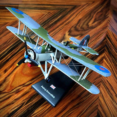 1/72 WWII UK Fairey Swordfish Fighter Aircraft Static Display Alloy Model 07FC0E-D4 - KOEEK