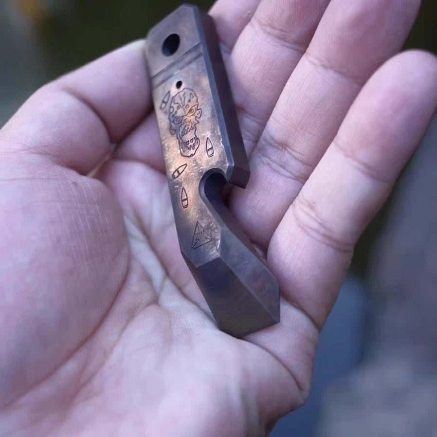 SM100 Nickel Titanium Alloy High Hardness Pry Bar EDC Multi Tool - Customized 07FC0E-D4 - KOEEK