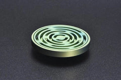 Titanium Alloy Maze Spinning Top Coin Hand Spinner Anti Stress EDC Fidget Toy 07FC0E-D4 - KOEEK