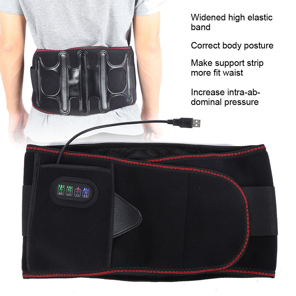 new Waistband Massage Waist Warming Belt (4 Button Charging Type) HGF koeek - KOEEK