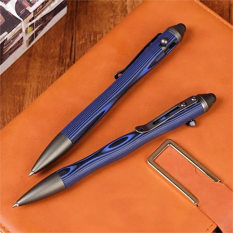 G10 Aluminum Alloy Ballpoint Pen Stylus Tip Touch Screen Pocket Writing EDC Pen 07FC0E-D4 - KOEEK