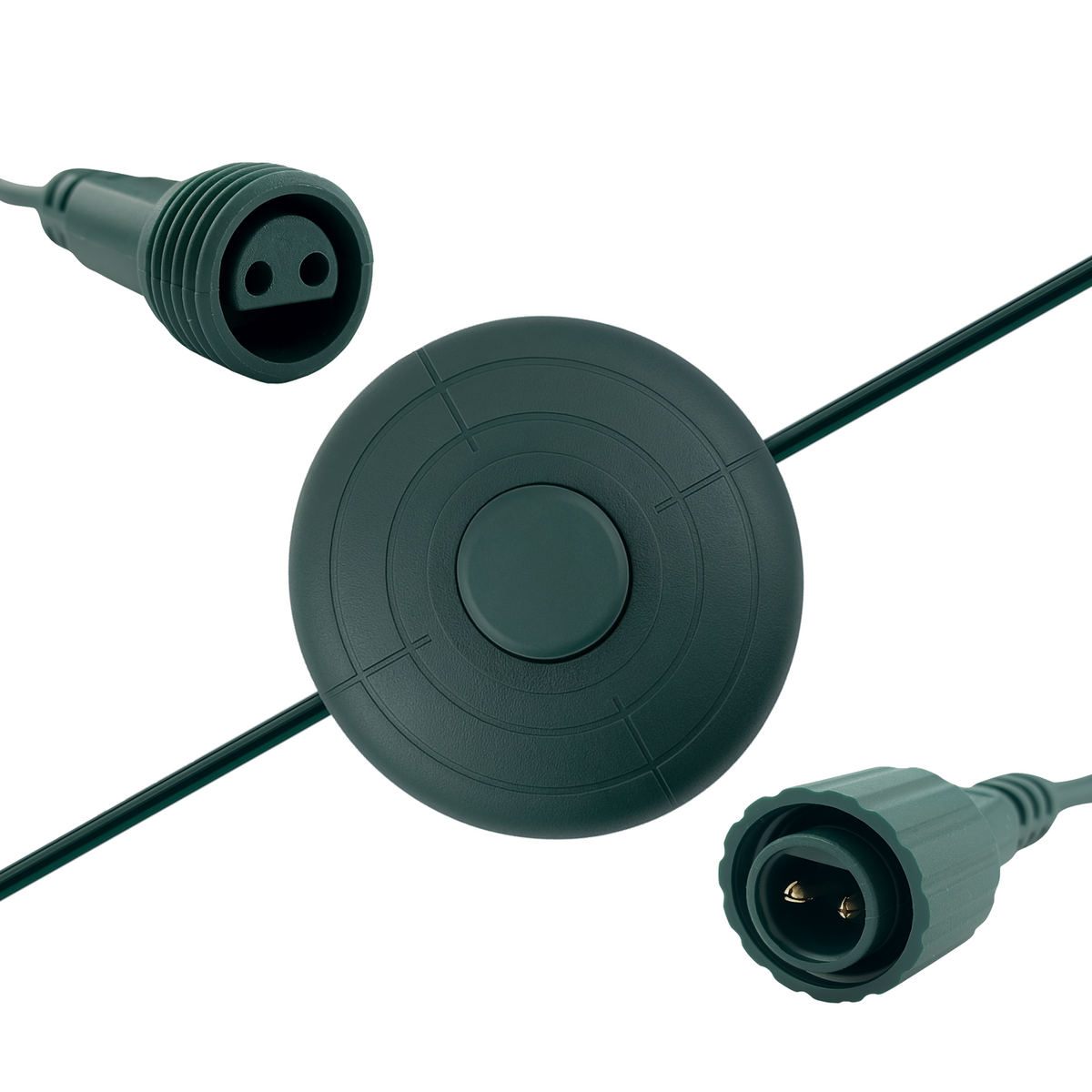 Christmas Tree LED Power Cord Foot Switch Control Raintight 5/8inch Plug 6Ft 07FC0E-D4 - KOEEK