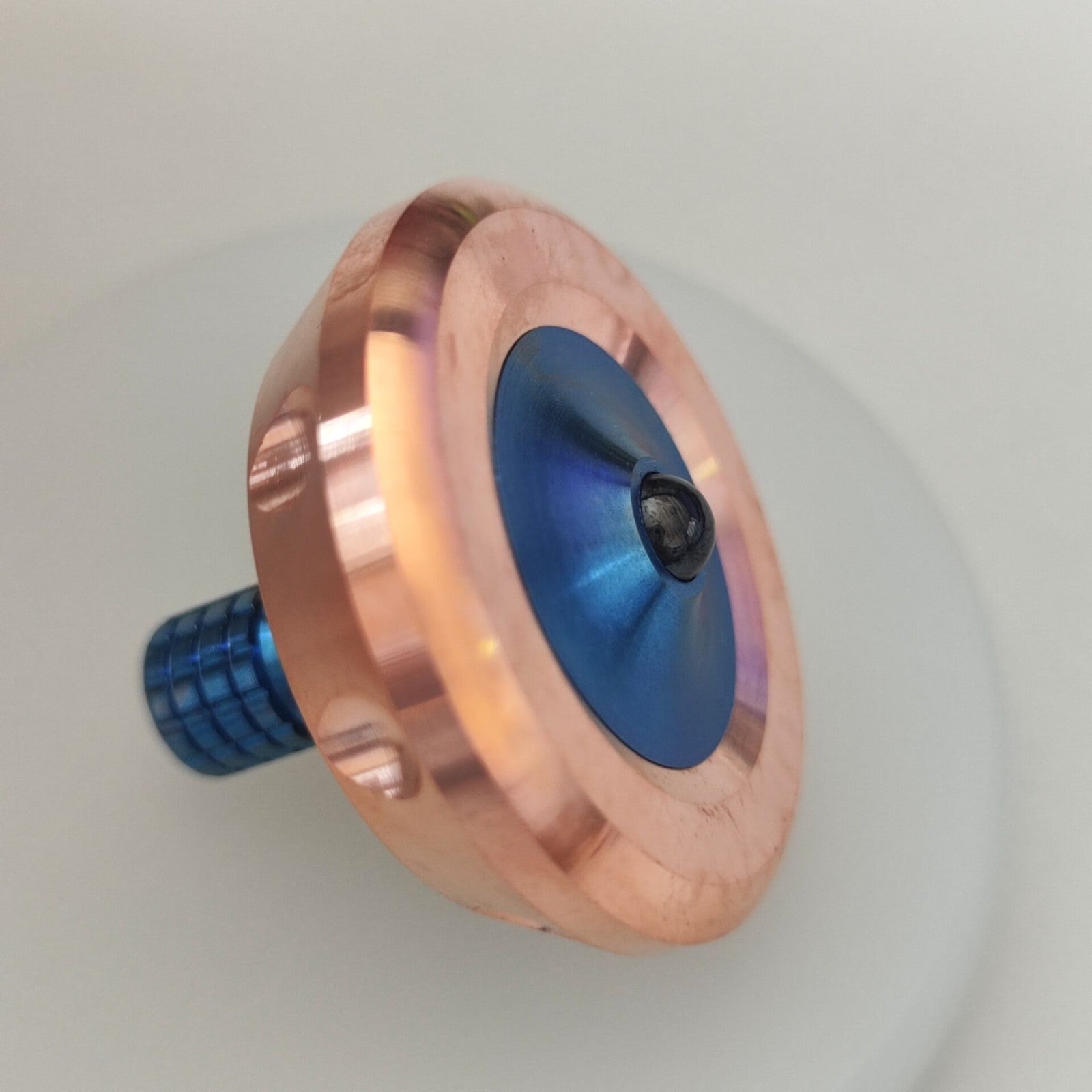 Titanium Copper Spinning Top Finger spinner Ceramic Bead Fidget EDC Toy 07FC0E-D4 - KOEEK