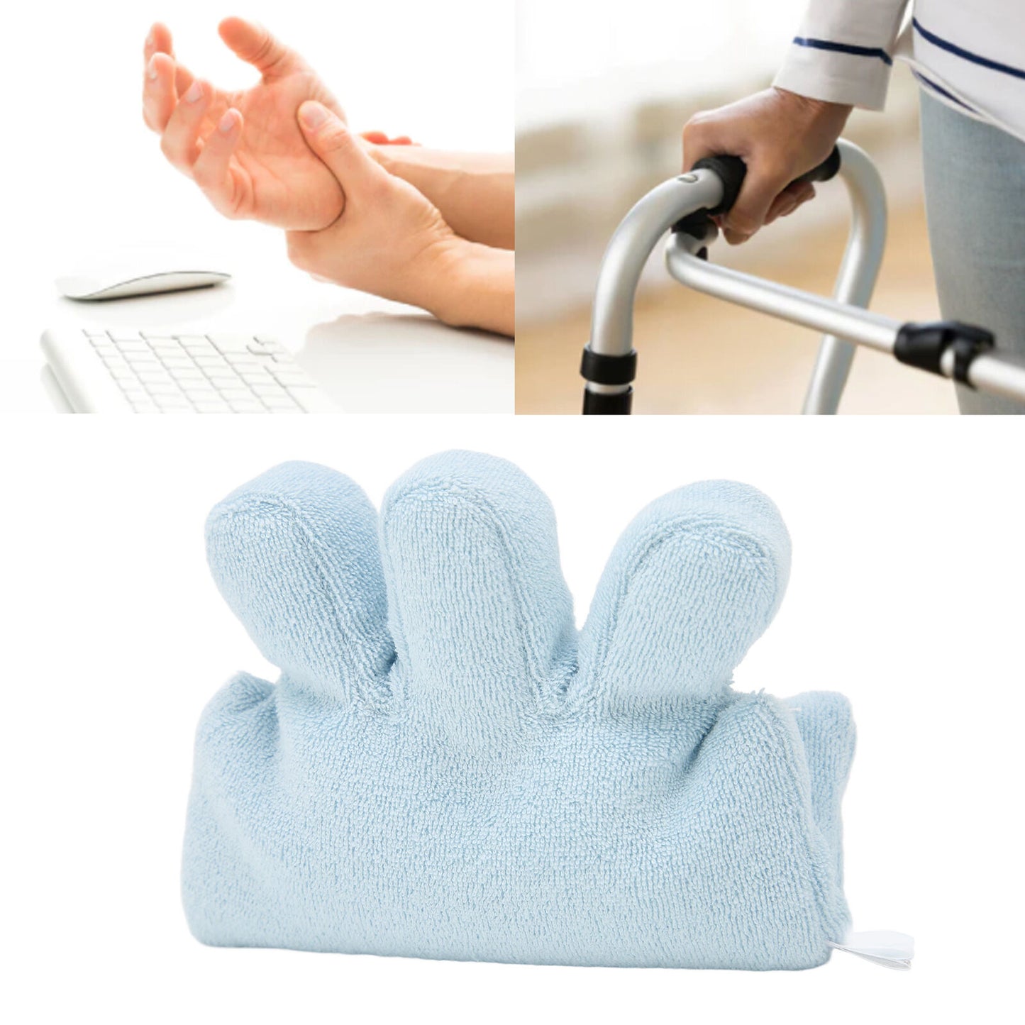 new Finger Contracture Cushion Palm Grip Grabbing Pad Device Finger Separator HGF koeek - KOEEK