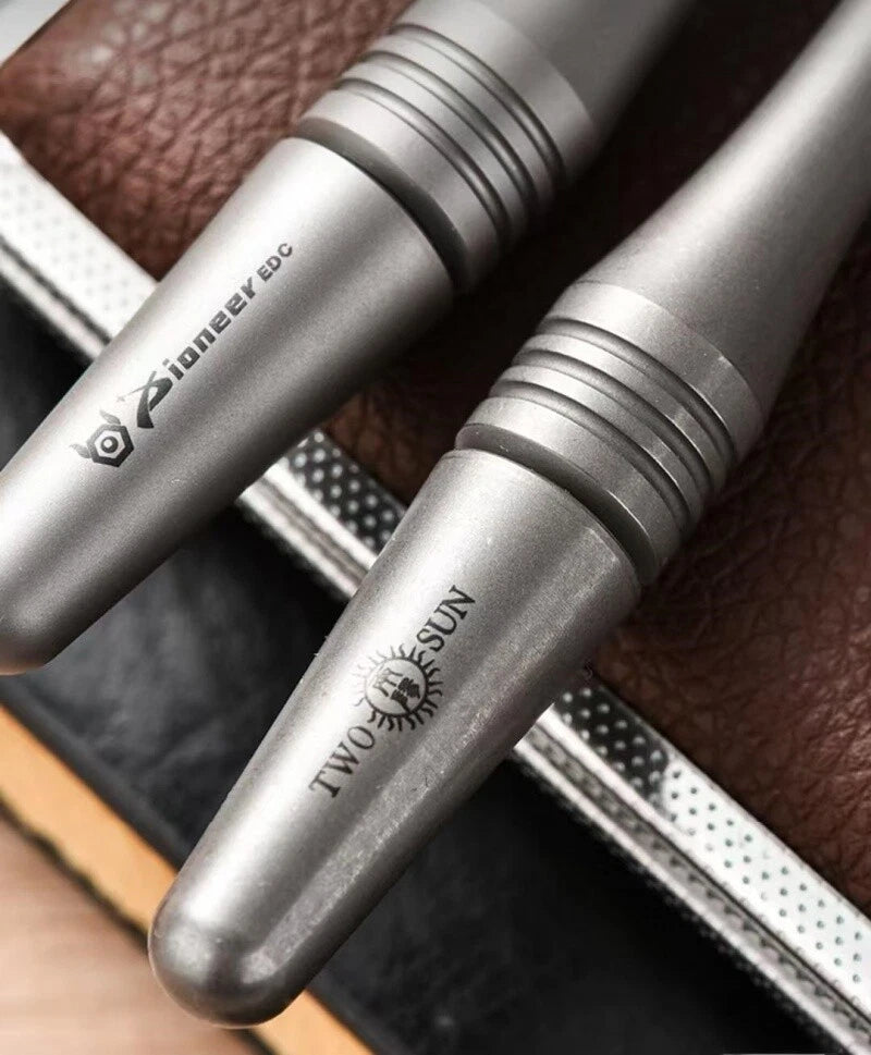 EDC Titanium Ballpoint Pen Signature Writing Pocket Pen Business Office Gift 07FC0E-D4 - KOEEK