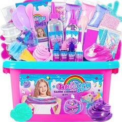 new ZOnFRTO Mini Unicorn Slime Kit for Girls - Glimmer Crunchy, Butter, Purple ZONFRTO - KOEEK