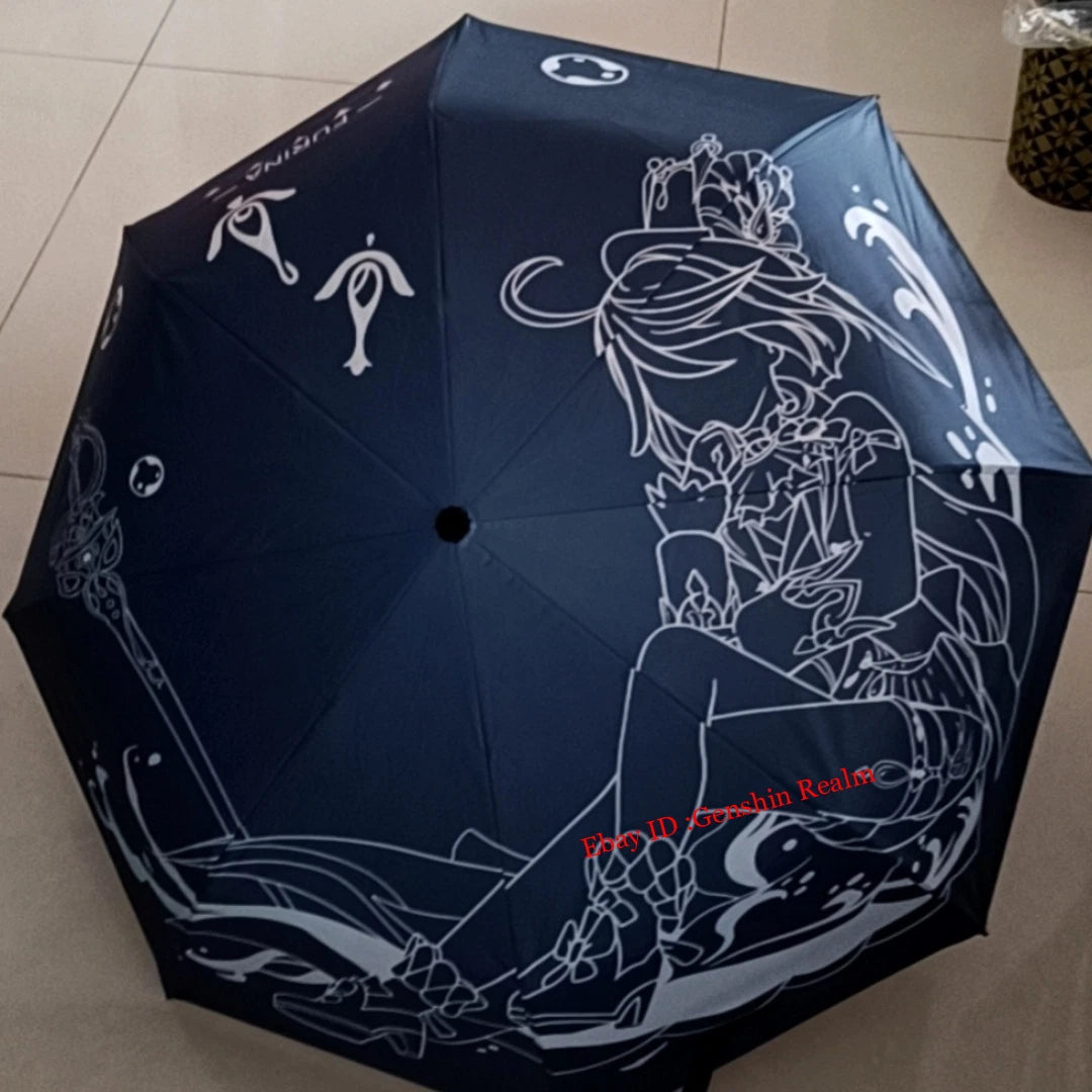 Anime  Furina Automatic Folding Umbrella Sun & Rain Umbrella 07FC0E-D4 - KOEEK