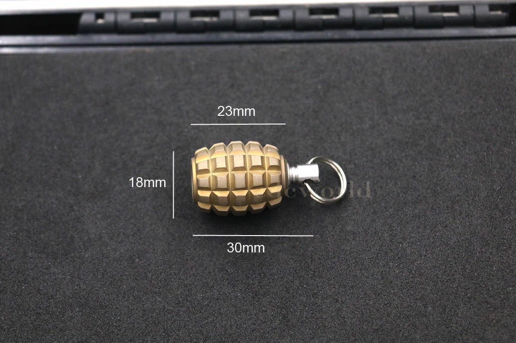 Titanium TC4 EDC Knife Parachute Cord Tool Lanyard Bead Key Chain Pendant DZ-GGT 07FC0E-D4 - KOEEK