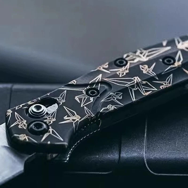 1 Pair TC21 Titanium Alloy Knife Handle Scales for Benchmade 945 Knives 07FC0E-D4 - KOEEK