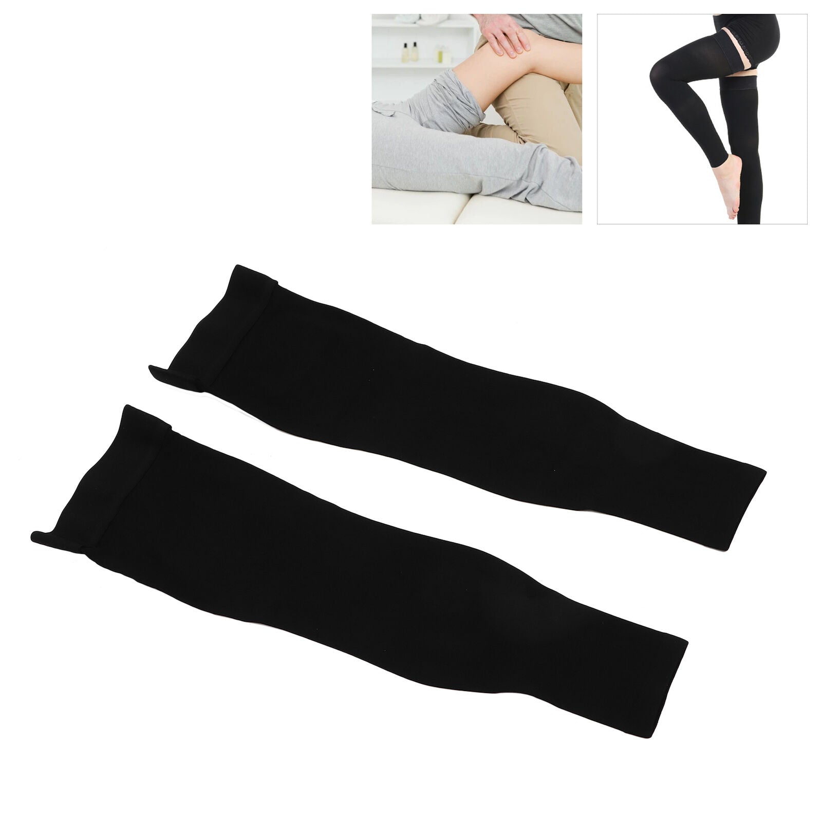 new Thigh High Compression Stockings 2332 MmHg NonSlip Toeless Leg Sleeves (XL ) HGF koeek - KOEEK