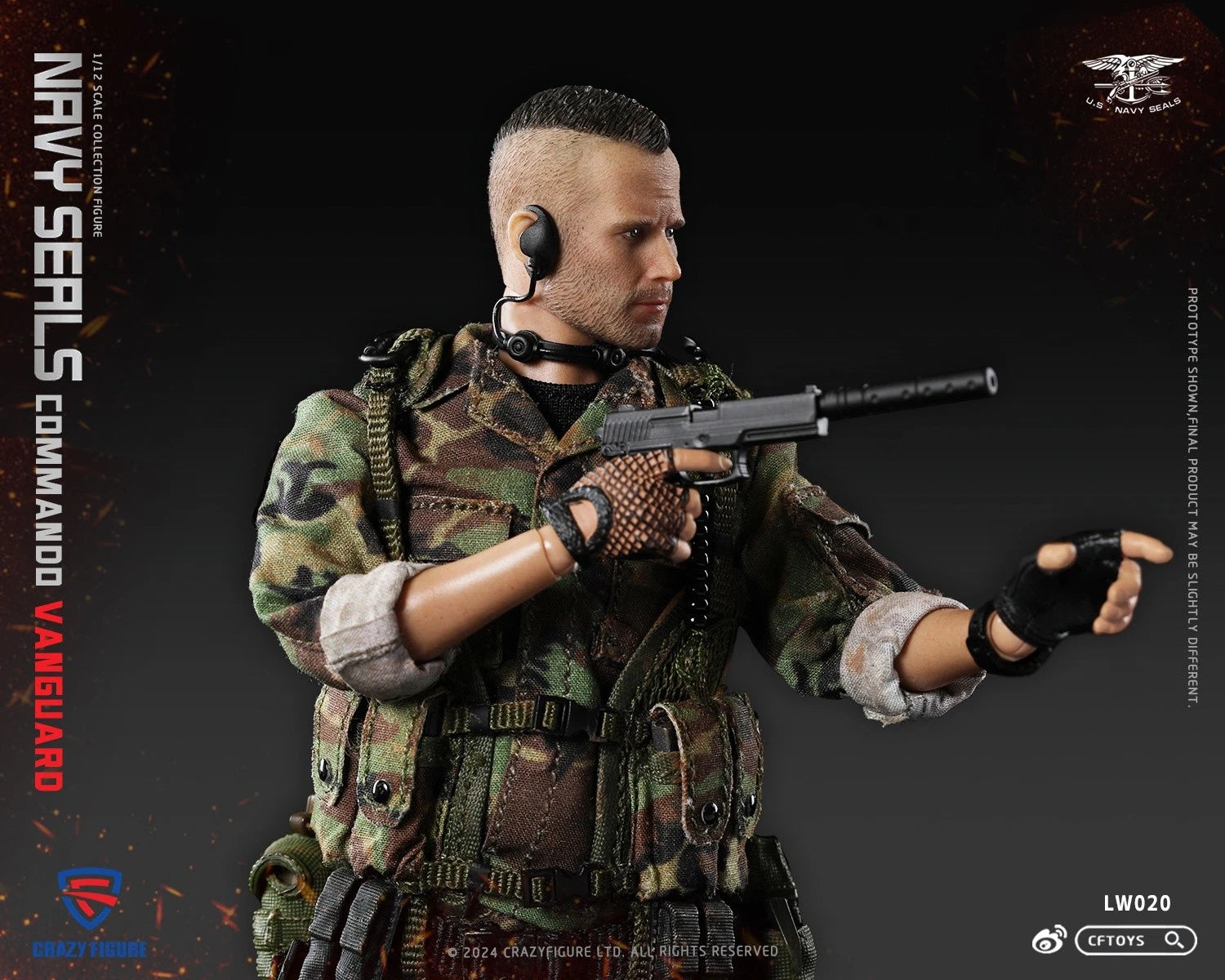 CFTOYS Special Assault Team-Top 1/12 Soldier Action Figure Model Collection 6'' CFTOYS - KOEEK