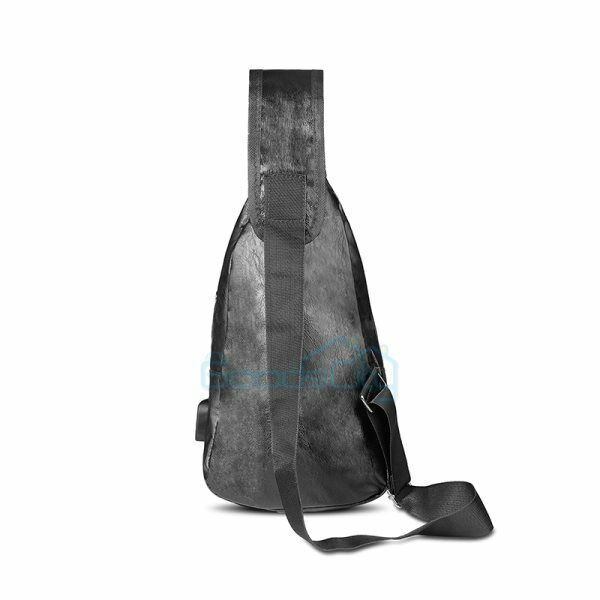 ny Sling Crossbody Bag Anti-tyveri bryst Skulder Messenger Ryggsekk USB-port