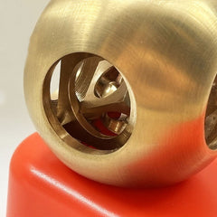 Solid Brass Handmade processed Circular Ghost Ball EDC for tabletop Decoration 07FC0E-D4 - KOEEK