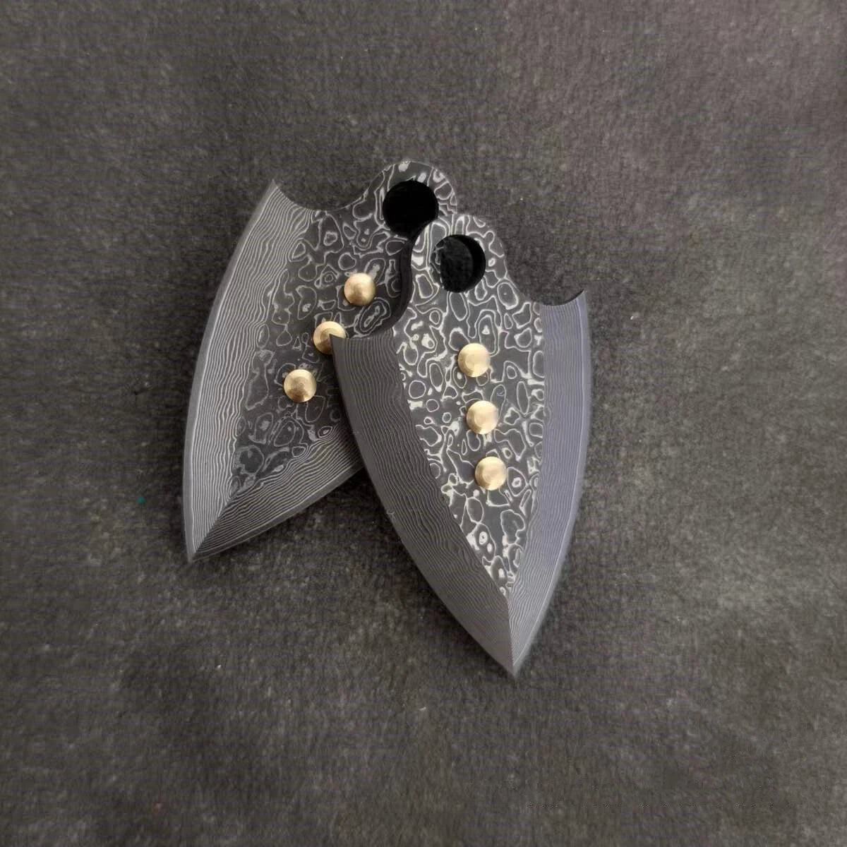 Vikingar Damascus Steel Arrow Arrowhead Pendant Necklace EDC Tool Metal Art Gift 07FC0E-D4 - KOEEK