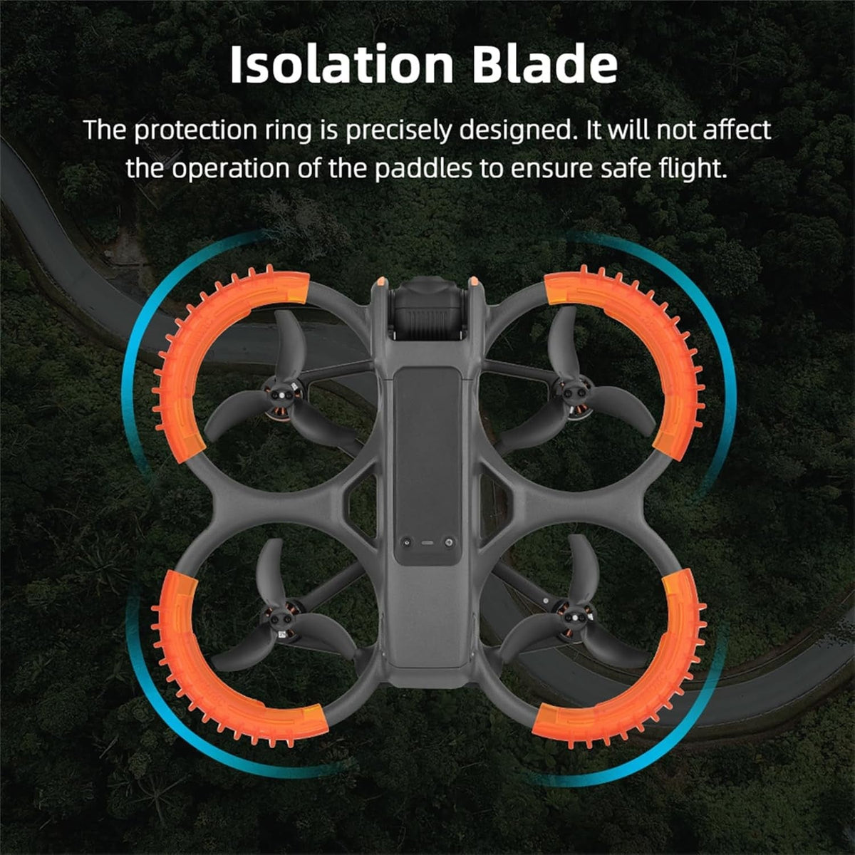 new Avata 2 Propeller Guard Protector for DJI 2 Drone 15*10.5*1.9cm, Green 07FC0E-D4 - KOEEK