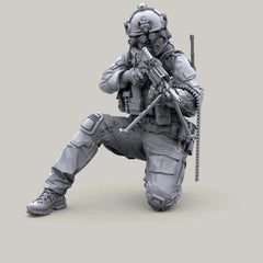 1/35 Resin Figure Model Kit US Special Forces In Action Unassembled Unpainted 07FC0E-D4 - KOEEK