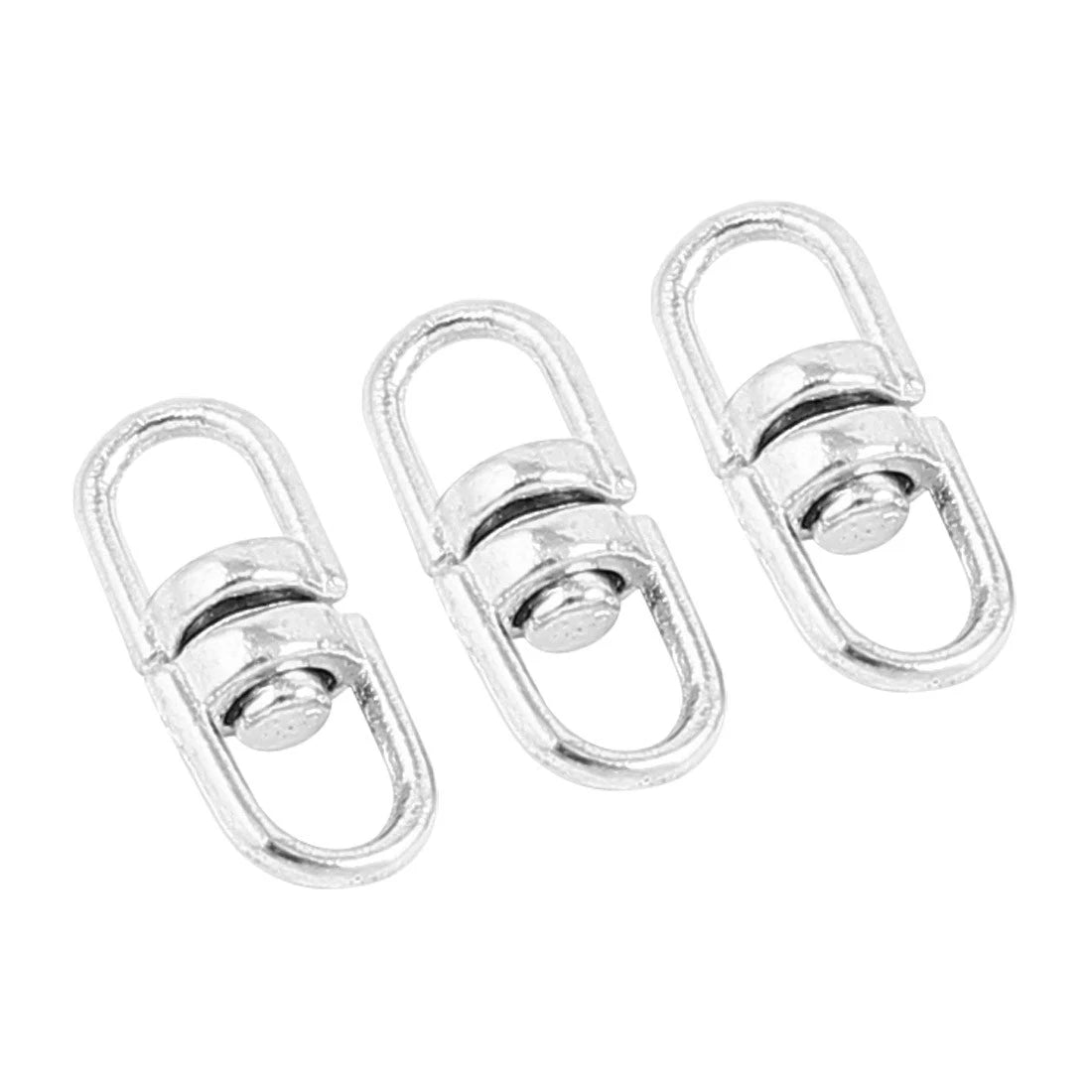 Double End Swivel Round Eye Forged Ring Connector Chain Silver Tone 57pcs 07FC0E-D4 - KOEEK